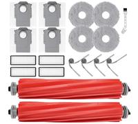 KiimSin Replacement Kit for Roborock QV 35A / QV 35S / QR 798 / QR 598 Vacuum Cleaner Robot Accessories, 2 Main Brush, 4 Moppad, 4 Dust Bags, 4 Filters, 4 Side Brushes