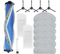 KiimSin Replacement Part for Ecovacs Deebot N20 Pro Plus / N20 / N20 Plus Vacuum Cleaner Robot Accessories, 1 Main Brush + 2 HEPA Filters + 6 Wipes + 4 Side Brushes + Brush