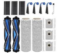 KiimSin Replacement Part for Ecovacs Deebot X9 Pro Omni, X9 Omni, X9 Pro, X11 Pro Omni,T80S Omni Vacuum Cleaner Robot Accessories, 2 Main Brush, 2 Mop Roller, 3 Dust Bags, 4 Side Brushes, 3 Filters