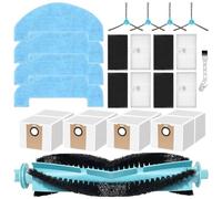 KiimSin Replacement Parts for Proscenic Q8 Max, for Mova E20 Plus, for MONSGA MS1 Max, for Liectroux M70 Pro Robot Vacuum Cleaner Accessories, Main Brush, Wipes, Dust Bags, Filters, Side Brushes