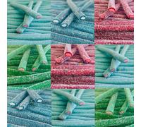 Kiing Reegal Fiizzy Blue Soda,Raspberry, Watermelon & Wild Berry Pencil Tub (200 Pencil, Random Mixed)