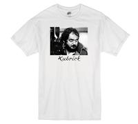 KIINMY Stanley Kubrick 2001 Space Odyssey The Shining Movie Director White T-Shirt WhiteX-Large