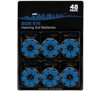 Kiirkland Signaature Size 675 Zinc Air 1.45V Hearing Aid Batteries (48 Batteries) | NAEM