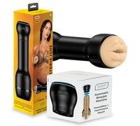 KIIROO PowerBlow Automatic Device with Feel Victoria June Sleeve - Interactive App Connected System, Adjustable Intensity, Easy Setup, Compatible with Keon, Durable Build Male Masturbator