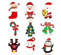 Kiiwah 9Pcs Christmas Brooch Pins