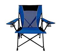 Kijaro Dual Lock Folding Camp Chairs - Versatile for Sports, Outdoors & Lawns - Locks Positions - Maldives Blue