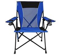 Kijaro Dual Lock Folding Camp Chairs - Versatile for Sports, Outdoors & Lawns - Locks Positions - Maldives Blue