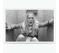 KIJDID Black and White Comedy Movies White Chicks Poster Funny Bathroom Decor Canvas Wall Art -Bathroom Pictures Canvas Print Painting Modern Funky Bathroom Wall Decor Bathroom 12x16in Unframed