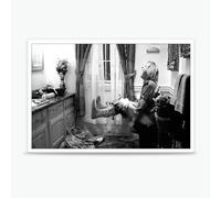 KIJDID Dumb And Dumber Funny Movie Posters Harry Dunn In The Toilet Cool Wall Decor Art Print Canvas Posters for Room black whte Aesthetic Decor Gifts 16x24in Unframed