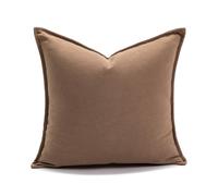 KIJING Classic Khaki Pillowcase Sofa Pillow case Throw Pillow Cover for Home Sofa Decoration Room Party Decoration (Mocha)