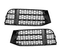 KIJKDSR For A-udi RS5 B8.5 2013 2014 2015 2016 Car Front Bumper Fog Light Grilles Honeycombs Mesh Cover Fog Lamp Cover Accessories