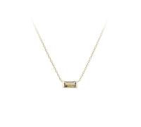 KIJSKKOPO 925 Sterling Silver December Birthstone Necklace, Gold Plated Square Inlaid Colored Zircon Adjustable Choker Chain Necklace Jewellery Gifts for Mum Wife Girlfriend August