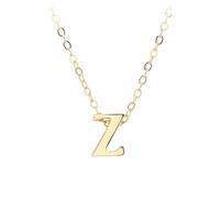 KIJSKKOPO S925 Sterling Silver Initials Necklace, 18K Gold Plated A-Z Initial Letter Name Pendant Necklace Jewellery Gifts for Birthday New Year Valentines Gift Mothers Day Gold Z