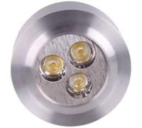 KIJyfgTR Sturdy 3w Ultra-thin Ceiling Mounted Wall-mounted Single-lamp TV Background Wall Spotlights Super Bright Downlight(Schwarz,White light (6000k))