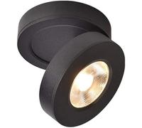 KIJyfgTR Sturdy Indoor LED Spotlight 355°Adjustable Ceiling Downlight Nordic Style Surface Mounted COB Lighting LED Aluminum Wall(White,3W)