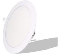 KIJyfgTR Sturdy Ultra Slim LED Ceiling Light Panel Lights Aluminum Case PC Panel Downlight Radar Induction PIR Motion Sensor Round(Warm Light)