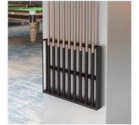 KIJyfgTR Wall Mounted Billiard Cue Racks Metal Cue Placement Racks Wall Mounted Pool Cue Ball Room Storage Display(Schwarz,50x6x50cm)