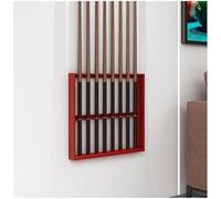 KIJyfgTR Wall-mounted Cue Rack Metal Cue Rack With Double U-shaped Slots Billiard Room Club Billiard Accessories(Red,55x6x50cm)