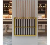 KIJyfgTR With Double U-shaped Grooves Wall-mounted Metal Billiard Cue Holders For Club Billiard Accessories(Gold,40x6x50cm)