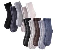 KIKAWORD 10 Pcs Fuzzy Socks, Fluffy Socks Womens, Winter Warm Bed Sock For Women, Microfiber Soft Cosy Sock For Birthday Valentines Christmas Gifts (One Size)