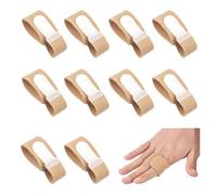 KIKAWORD 10PCS Finger Splints, Adjustable Breathable Little Finger Splint, for Broken, Jammed, Bent Fingers, Reusable and Washable