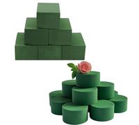 KIKAWORD 18PCS Floral Foam, Florist Foam Oasis, Round & Block for Fresh and Artificial Flowers for Flower Arrangements, DIY, Arts, Crafts and Weddings
