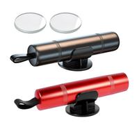 KIKAWORD Car Safety Hammer, 2 Pcs Emergency Car Window Breaker with 2 Holders, 2-in-1 Windows Breakers and Seat Belt Cutter, Tungsten Steel Window Breaker, Life Hammer for Vehicles & Home(Red, Black)