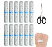 KIKAWORD Tattoo Second Skin,12PCS 5.9" x 39" 2nd Skin Tattoo Protector with Scissors,Waterproof Bandage,Waterproof Dressings for Wounds for Wrists, Shoulders, Arms, for Healing and Protection