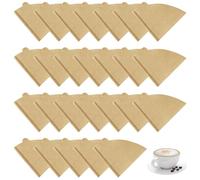 KIKAWORD Unbleached Disposable Coffee Filters,600PCS 4x4inch Cone Coffee Filter Papers,V60 Coffees Filters,Paper Coffees Filters for Drip and Compatible with Pour Over Coffee Maker (1-2Cup)