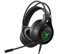 Kikc Gaming headsets PS4 Stereo Xbox one Headset Wired PC Gaming Headphones with Noise Canceling Mic, Over Ear Gaming Headphones for PS4/PS5/Xbox one/PC/MAC