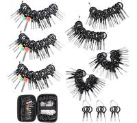 Kikerike Terminal Removal Tool Kit 139 Pcs Depinning Tool Electrical Connector Pin Removal Tool Kit Pin Extractor Tool Set Wire Terminal Release Tool for Automotive Car Household Devices
