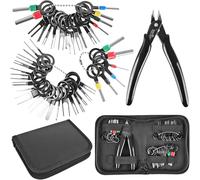 Kikerike Terminal Removal Tool Kit 45 Pcs Depinning Tool Electrical Connector Pin Removal Tool Kit Pin Extractor Tool Set Wire Terminal Release Tool for Automotive Car Household Devices