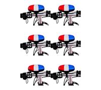 KIKFOPD Police 6LED Bike Bell with Flash Modes and Siren | Multi-mode flash lighting paired with loud siren to grab attention on busy streets and alert others.