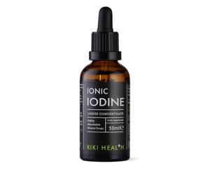 KIKI Health Ionic Iodine Liquid Concentrate | Potassium Iodine Drops Supplement | Thyroid Support, Metabolism, Detox Boost - Cognitive Function & Immunity | 300ug/serving Providing 200% of RI - 50 ml