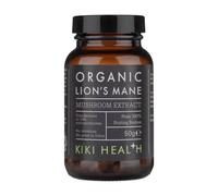 Kiki Health Organic Lion's Mane Mushroom Extract Powder 30% Beta-Glucan 100% Fruiting Bodies 50g