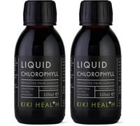 KIKI Health - Liquid Chlorophyll, Extracted from Alfalfa - 100mg Chlorophyll Extract Per Serving - Natural Internal Deodoriser - 100% Natural Ingredients - Vegan Friendly - 125ml (Pack of 2)