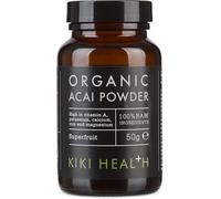 KIKI Health 100% Raw Organic Acai Berry Powder Superfood | Responsibly Sourced Freeze-Dried Acai Berries | Nutrient-Rich Vegan-Friendly | Ideal for Smoothies Yogurt & Various Recipes - 50g