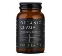 Kiki Health Chaga Mushroom Extract - Organic - 380 mg - 50% Polysaccharides - 60 Vegicaps