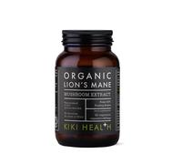 KIKI Health Organic Lion's Mane Mushroom Extract | Improves Cognition, Memory and Mental Focus | Mind Clarity | Brain Health | 50% Beta-Glucan Rich Polysaccharides | 100% Fruiting Bodies | 60 Vegicaps