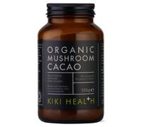 KIKI Health Mushroom Cacao Powder – Organic Mushroom Extract, 30% Beta-Glucan – 105g
