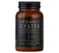 KIKI Health Premium Organic Oyster Extract Mushroom Powder | Full-Spectrum 100% Fruiting Bodies, Wood-Rich Cultivation, 50% Beta-Glucan Polysaccharides, Non-GMO | Boost Immunity Naturally- 50g
