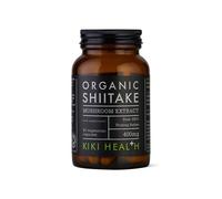 KIKI Health Organic Shiitake Mushroom Extract Capsules 400 mg 60 Vegicaps