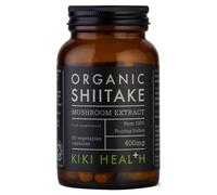 KIKI Health Organic Shiitake Mushroom Extract Capsules 400 mg 60 Vegicaps