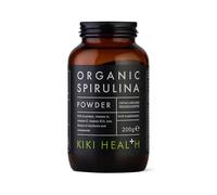 KIKI Health - Organic Spirulina Powder - 100% Pure, Non-GMO, High in Vitamin B12 & Iron - Boosts Energy, Immunity, Detox & Vitality - Rich in Antioxidants & Chlorophyll - 200g