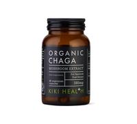 Kiki Health Chaga Mushroom Extract - Organic - 380 mg - 50% Polysaccharides - 60 Vegicaps
