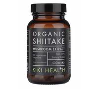 KIKI Health Organic Shiitake Mushroom Extract Capsules 400 mg 60 Vegicaps