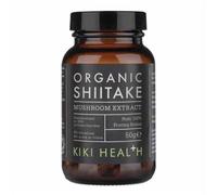 KIKI Health Organic Shiitake Extract Mushroom Powder | 30% Beta-Glucan Polysaccharides| Promotes Immune, Bone & Gut Health, Lowers Cholesterol | Organic Plant-Based Superfood Powder Supplement - 50g