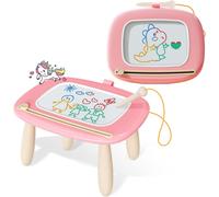 Kikidex Magnetic Drawing Board, Toddler Girl Toys for 1-2 Year Old Doodle Board Pad Learning and Educational Toys