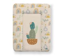 Kikido Changing Mat 50x70 - Cactus - Baby Changing Mat Easy to Clean Anti Roll - Nappy Changing Mat Soft and Comfortable 50x70 - Universal Size