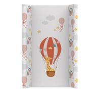 Kikido Changing Mat 50x70 - Hot Air Balloon - Anti-Roll Baby Changing Pad - Universal Mat with Safety Edges, Easy to Clean and Waterproof 70x50 cm